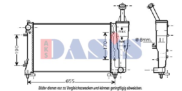 AKS DASIS Radiaator,mootorijahutus 080079N